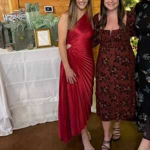 Modern Day Glam One Shoulder Asymmetrical Maxi Dress